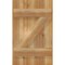 Ekena Millwork Joined Board-n-Batten Shutters w/Z-Bar, Rough Sawn Western Red Cedar, 16 1/8W x 26H, PR RBJ06Z16X026RWR - alternate 4